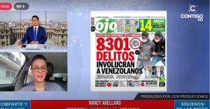 Nancy Arellano en entrevista parapara Contigo TV. Foto: captura YouTube/ComtigoTV