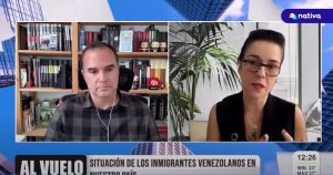 Entrevista de Nancy Arellano en Nativa sobre la situación de los migrantes en la frontera de Chile y Perú. Foto: captura YouTube/Nativa