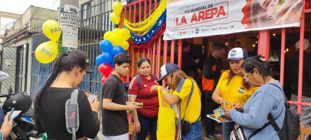 El II Arepazo se realizó en Lima, Perú. Foto: VeneActiva