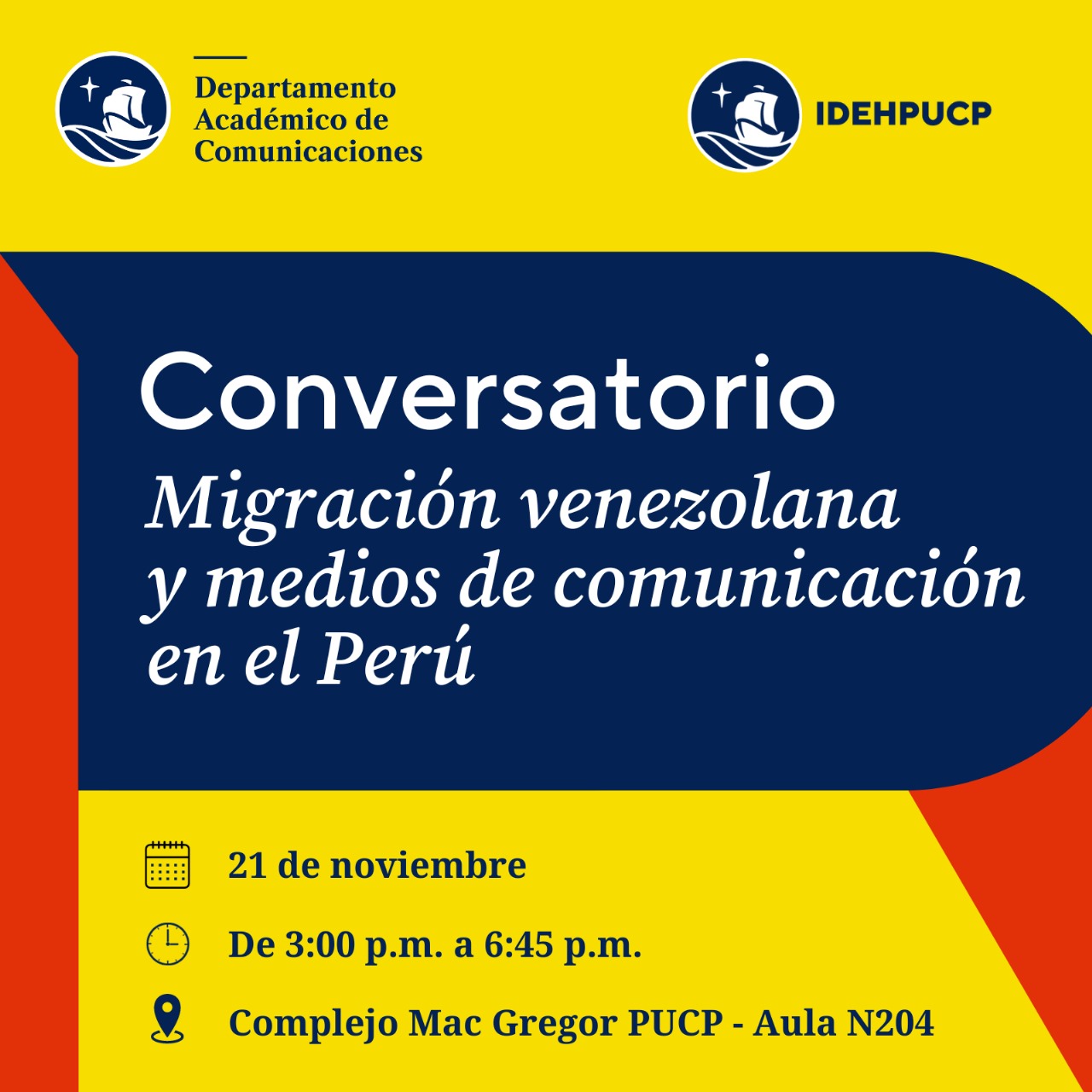 Lee más sobre el artículo PUCP invita a conversatorio sobre migración venezolana y medios de comunicación en el Perú